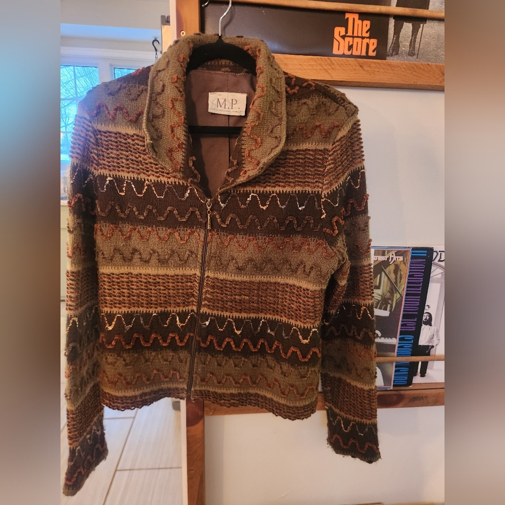 Women's Multicolor Knit Jacket